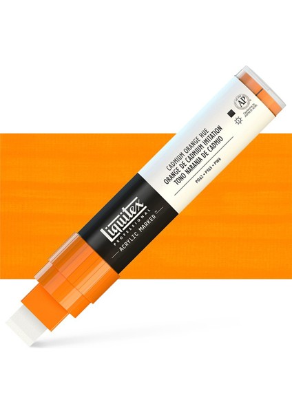 : Professional Akrilik Markör : Kesik Uç (15 Mm) : Cadmium Orange Hue 720