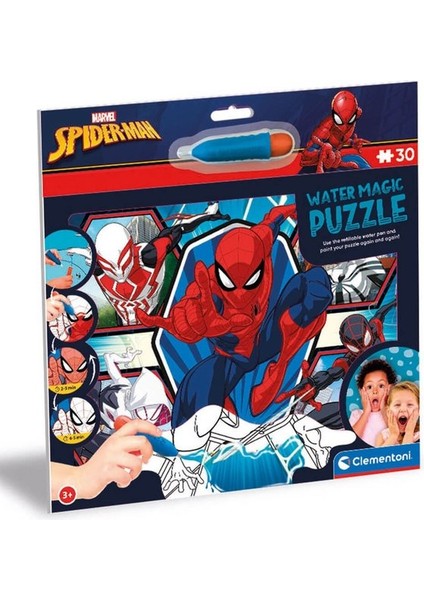 - 30 Parça Water Magic Frame Puzzle - Spiderman 22706