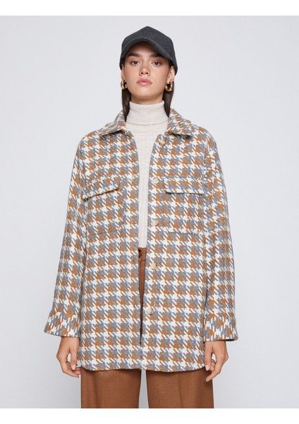 Kazayağı Desenli Shacket fiyatları
