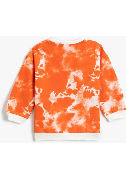 Batik Desenli Sweatshirt Bisiklet Yaka fiyatları