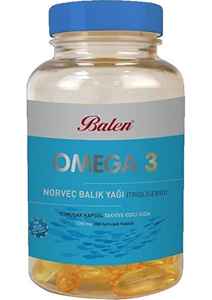 Omega 3 Norveç Balık Yağı () 1380 Mg*100 Yumuşak Kapsül