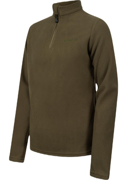Potra Yarım Fermuarlı Çocuk Polar Sweatshirt Haki fiyatları