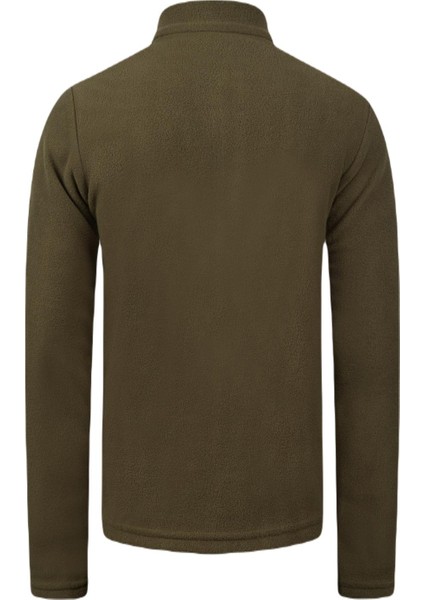 Potra Yarım Fermuarlı Çocuk Polar Sweatshirt Haki modelleri
