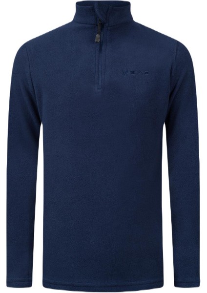 Potra Yarım Fermuarlı Çocuk Polar Sweatshirt Lacivert