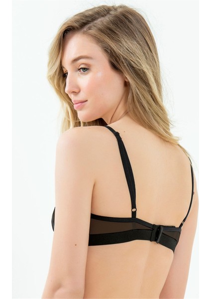 Kadın Siyah Tül Büstiyer Sütyen 1895 modelleri