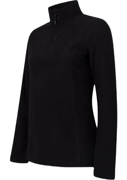 Pinna Yarım Fermuarlı Kadın Polar Sweatshirt Siyah fiyatları