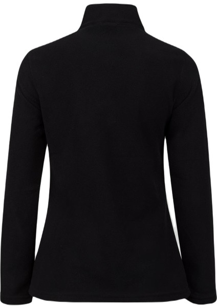 Pinna Yarım Fermuarlı Kadın Polar Sweatshirt Siyah modelleri