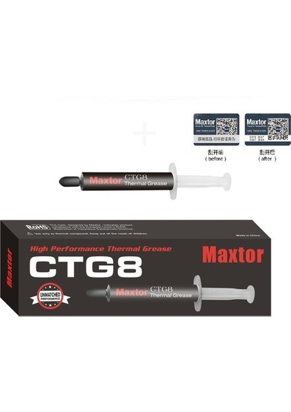Orjinal Maxtor CTG8E 4gr 12,8 W/m.k Termal Macun