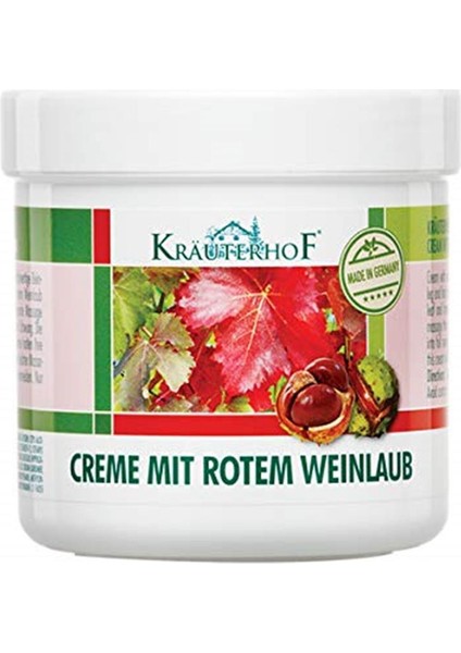 Kırmızı Asma Yaprağı Kremi 250 Ml 1 Paket (1 X 250 Ml)