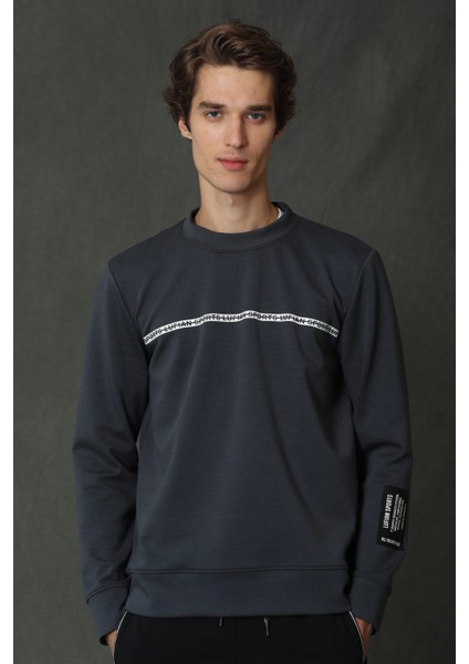 Sımple Erkek Sweatshirt Siyah