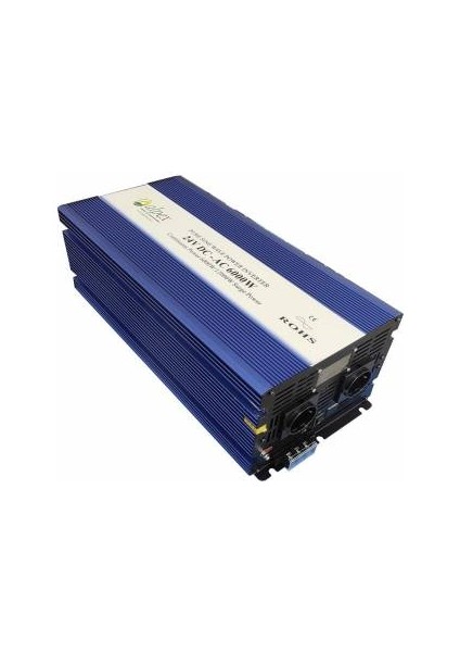 6000 Watt 6000W 24 Volt Dijital Ekranlı Tam Sinüs Inverter