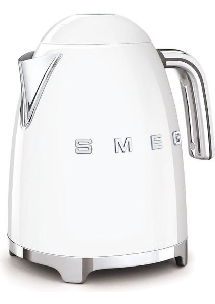 Smeg 50's Style Beyaz Kettle - 1x2 Ekmek Kızartma Makinesi ve Filtre Kahve Makine Seti Klf-Tsf-Dcf