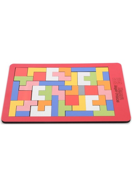 Ahşap Eğitici Tetris - Eğitici Ahşap Oyuncak - Eğitici Blok Dizme - Yeni Nesil Tetris