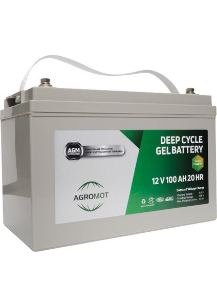 Jel Akü 12V 100AH AGROMOT100