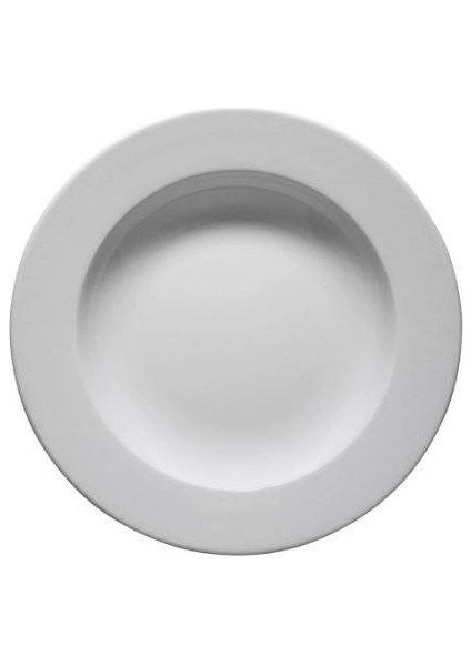 Frig Otel 22 cm Çukur Tabak 12 Adet Dekorsuz
