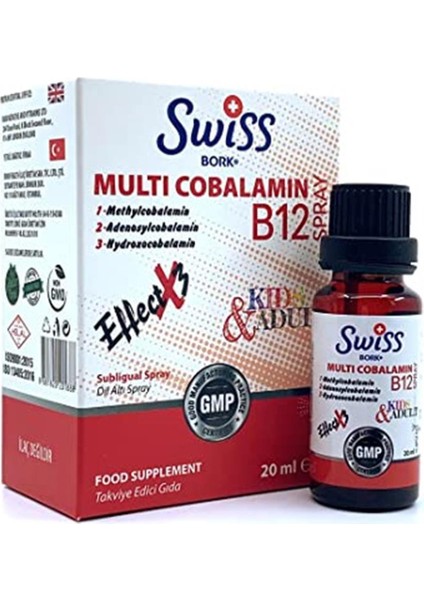 Multi Cobalamin B12 Dilaltı Sprey 20 Ml