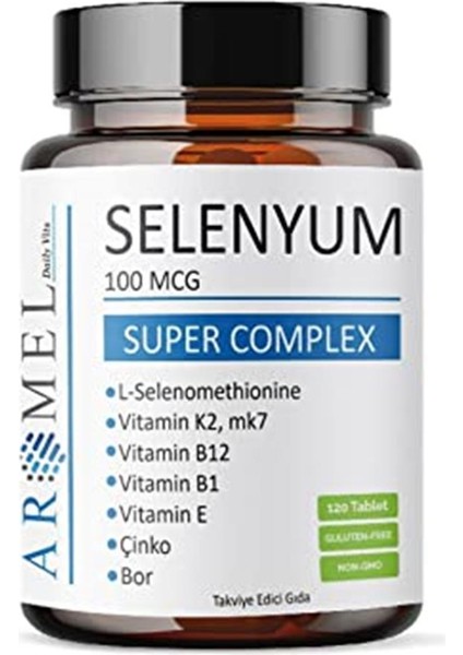 Selenyum 120 Tablet | 100 Mcg | Super Complex