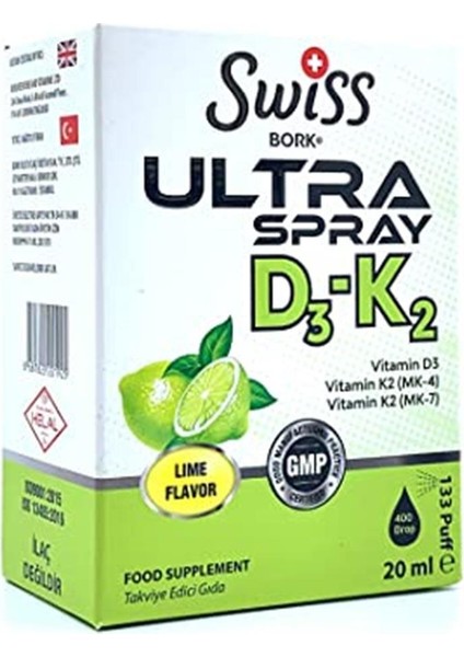 Ultra Spray D3 K2 D3k2 20 Ml