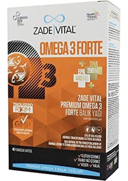 Omega 3 Forte 40 Sjk 1 Paket(1 X 1 Adet)