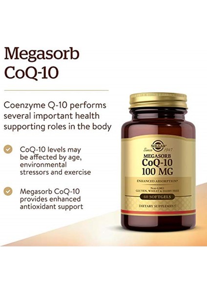 Coenzyme Q-10 100 Mg 60 Softjel