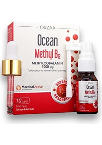 Ocean Methyl B12 Dilaltı Sprey 10 Ml