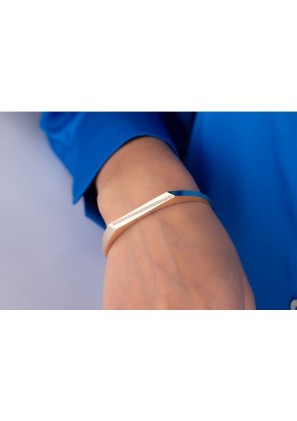 Asimetrik Minimal Kelepçe Bileklik 14 Ayar Altın fırsatları