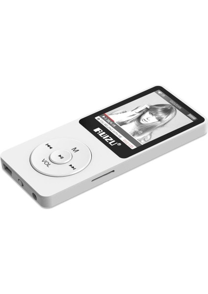 X02 Ultra Ince Mp3 Çalar 4gb Fm Radyo Beyaz