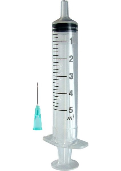 Steril Enjektör 5 ml Yeşil 5 cc 50 Adet