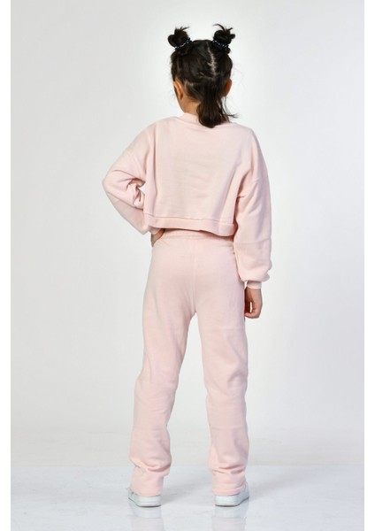 Cepli, Fermuarlı Kız Çocuk Eşofman Altı - Pembe Pembe - 8-10 Yaş
