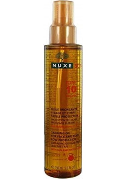 Nuxe Huile Bronzante Bronzlaştırıcı Yüz&vücut Yağı SPF10 150ML 1 Paket (1 x 1 Adet)