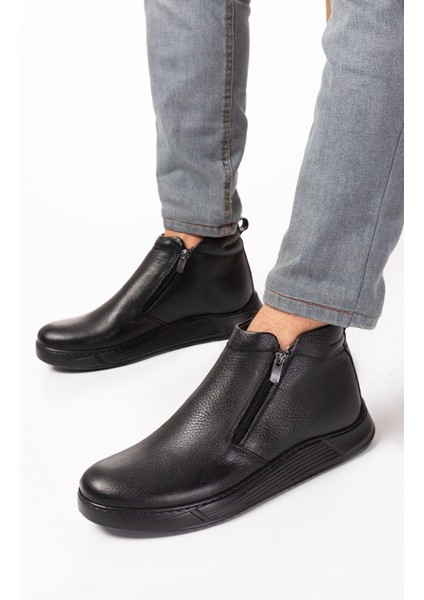 Deri, Içi Kürklü, Erkek Deri Bot