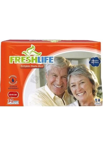 Fresh Life Bel Bantlı Hasta Alt Bezi 30'Lu Paket