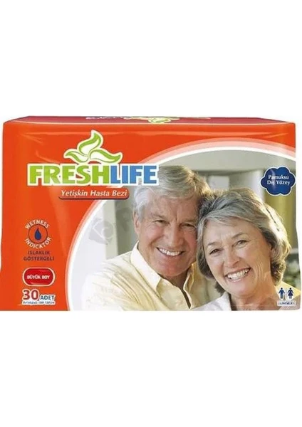 Fresh Life Bel Bantlı Hasta Alt Bezi 30'Lu Paket