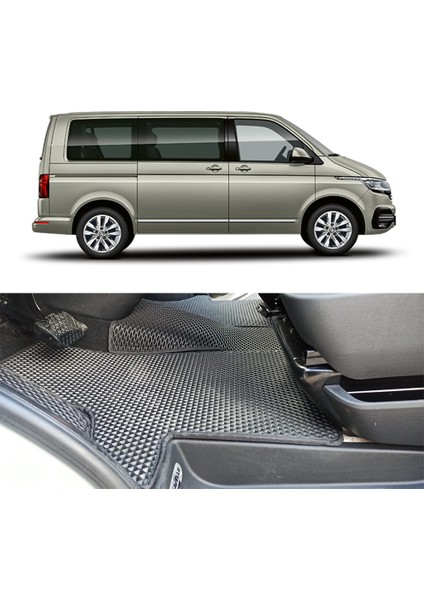 Volkswagen Caravelle 3D Havuzlu Paspas 2003-2015