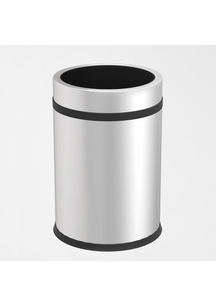 Reyka Parlak / Satine Paslanmaz Çelik 11 Lt Pratik Kapaksız Çöp Kovası 430 S.s