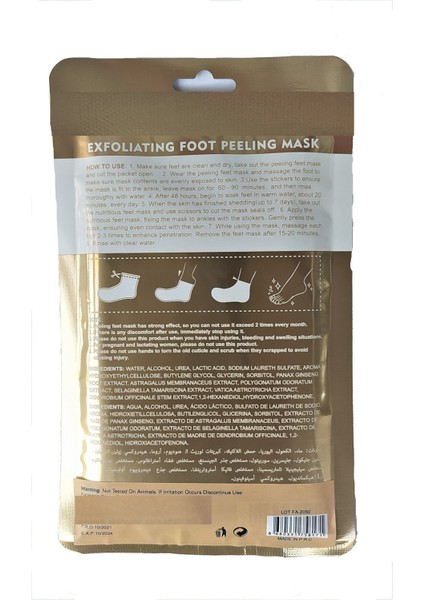 Uhs Foot Peelıng Mask ( Çoraplı Ayak Peelingi)