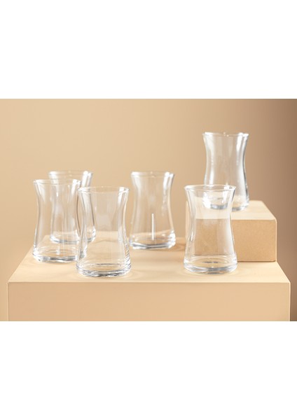 Basel Cam 6'lı Çay Bardağı 160 ml Şeffaf