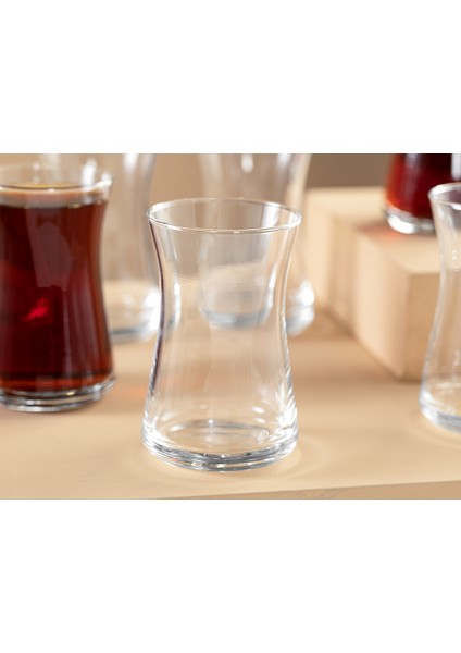 Basel Cam 6'lı Çay Bardağı 160 ml Şeffaf