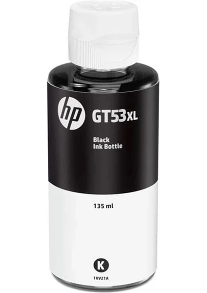 Hp GT53XL 135 ml Mürekkep 1VV21A Siyah Smart Tank (500-515-519-530)