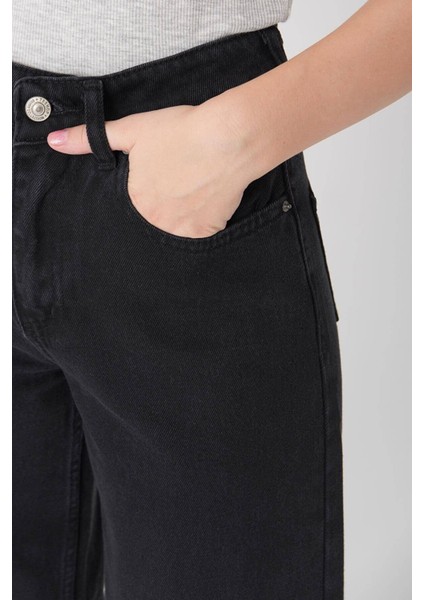 salaş Süper Yüksek Bel Wide Leg Power Likralı Palazzo Jeans
