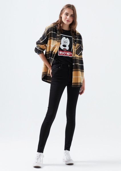 Solmayan Siyah Extra Skinny Jeans Kot Pantolon (Solmayan Siyah) fiyatları