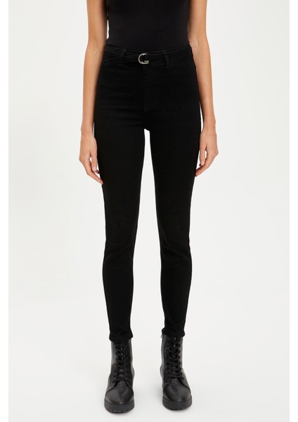 Solmayan Skinny Jeans Simsiyah Toparlayıcı Kot Pantolon (Likralı) fiyatları