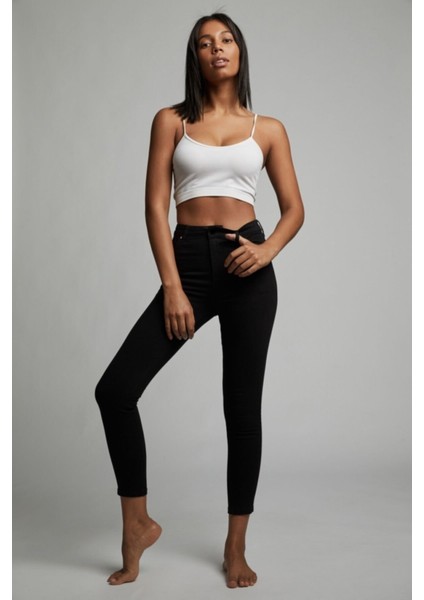Kadın Helen Ince Görünüm Sağlayan Toparlayıcı Kot Pantolon Süper Jeans