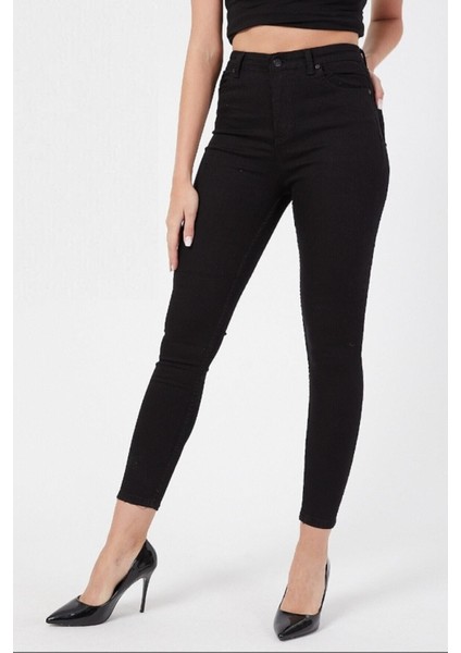 Siyah Extra Skinny Jeans Kot Pantolon (Çok Dar)