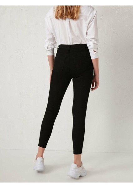 Siyah Skinny Jeans Kot Pantolon (Solmayan Kumaş) indirimleri