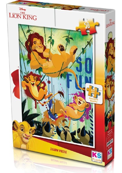 Ks Puzzle 50 Parça Lion King Aslan Kral