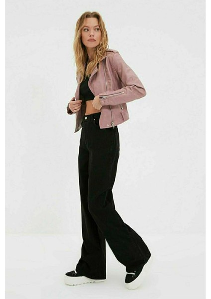 Cep Detaylı Yüksek Bel 90's Wide Leg Jeans