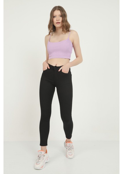 S.i.m.s.i.y.a.h. Toparlayıcı Dar Kalıp Dar Paça Kot Pantolon - Solmaz Renk Vermez Skinny Jean