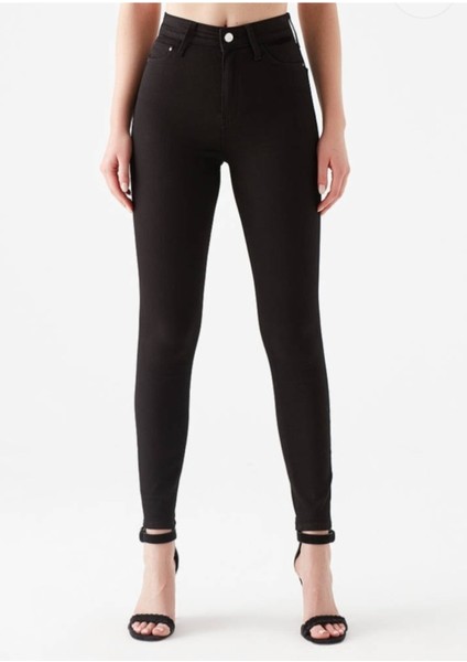 Simsiyah Süper Skinny Jeans Solmayan Siyah Jeans ( Toparlayıcı ) fırsatları