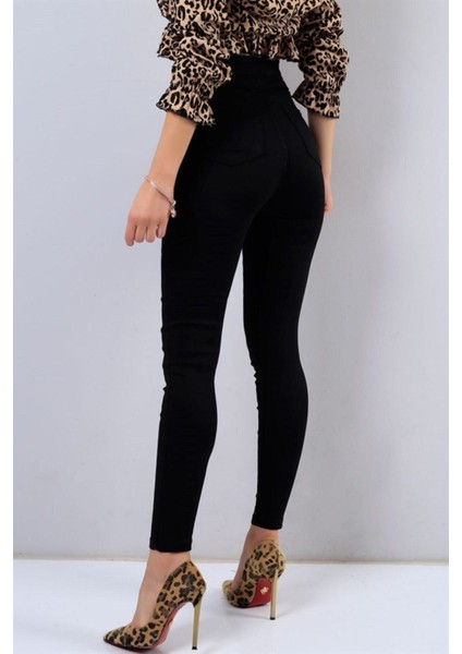 Siyah Skinny Jeans Kot Pantolon (Dar Kalıp) fiyatları